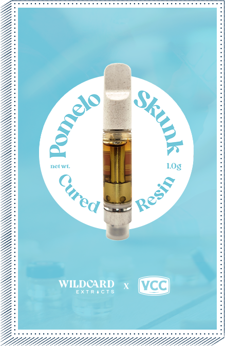 pomelo skunk cured resin vaporizor cartridge