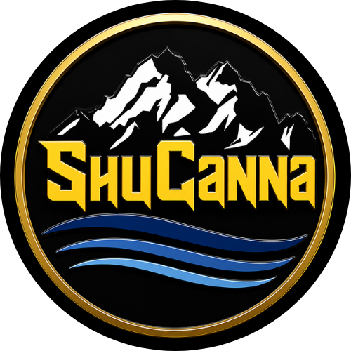 Logo ShuCanna Growers DIRECT DELIVERY BC CANNA TRAIL jointconnections BRAND BADGES 15